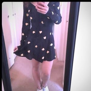 Reformation baby with yellow hearts flouncy dress